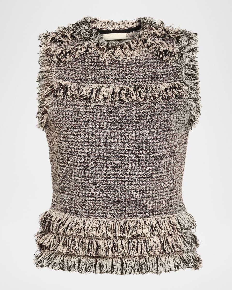 Kassi Knit Tweed Top